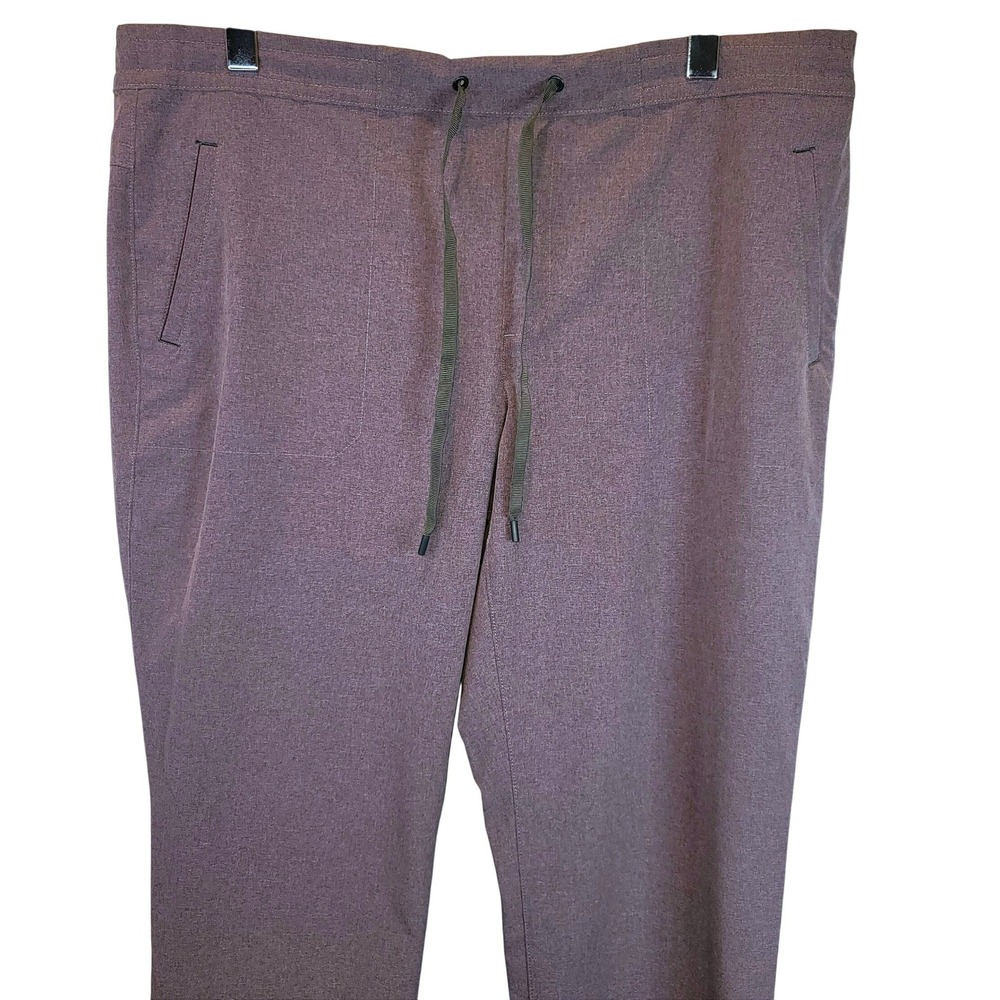 Eddie Bauer Hiking Pants Pull-On Womens Sz XL Pink Purple Lightweight Pockets - Picture 3 of 10